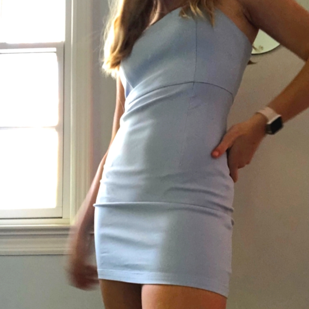 Baby blue bodycon cami dress from Forever 21